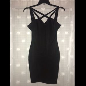 Black mini dress